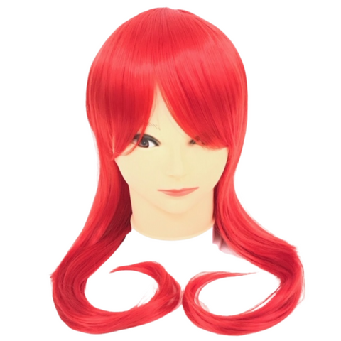 Red Long Curled Wig (Each)