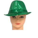 Green LED Fedora with 14 White Lights (Each)